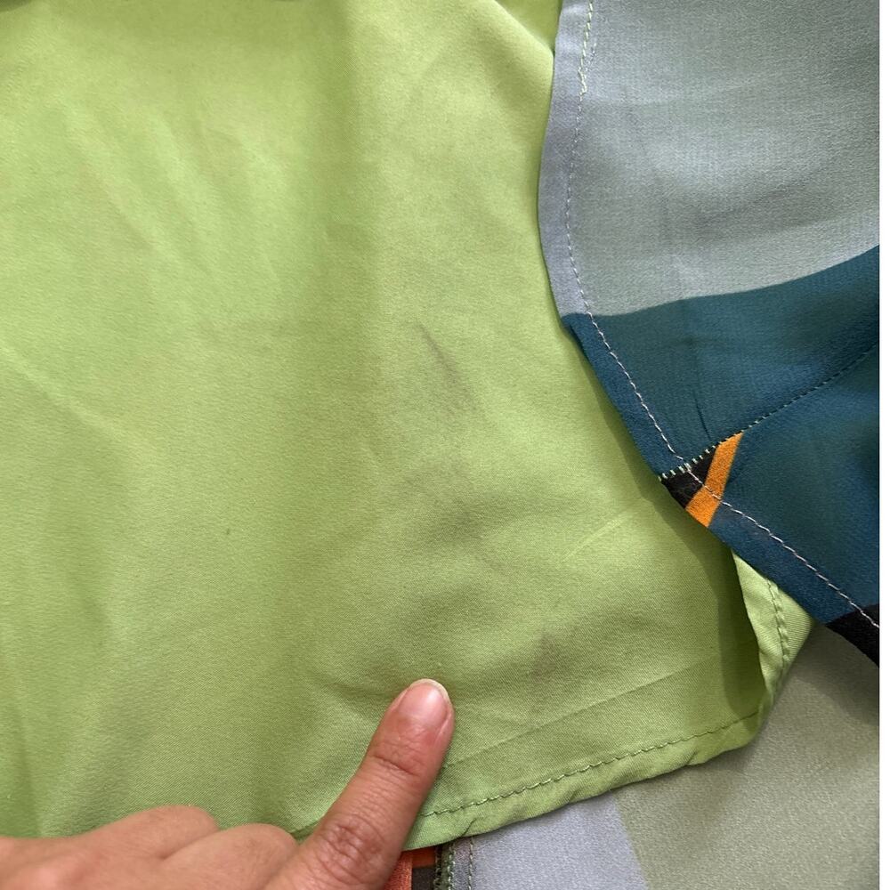 Anthropologie Women XS Hutch Abstract Wrap Maxi Dress Colorful Wedding Guest Fun - Picture 8 of 14